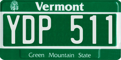 VT license plate YDP511