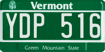 VT license plate YDP516
