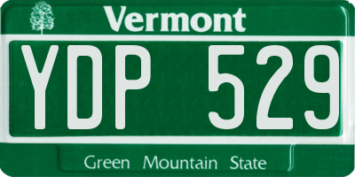 VT license plate YDP529