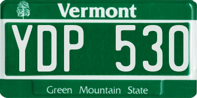 VT license plate YDP530