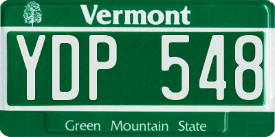 VT license plate YDP548