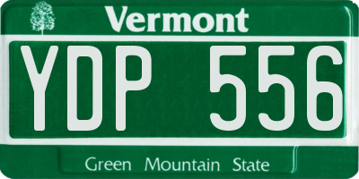VT license plate YDP556