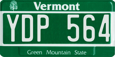 VT license plate YDP564