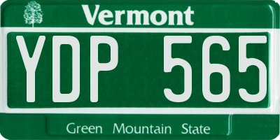 VT license plate YDP565