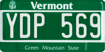 VT license plate YDP569