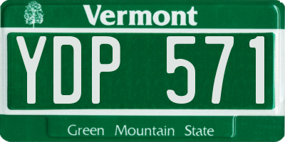VT license plate YDP571