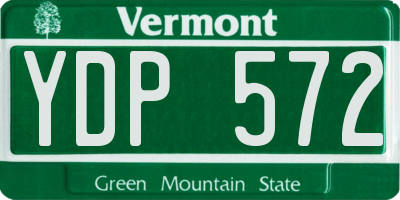 VT license plate YDP572