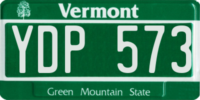 VT license plate YDP573