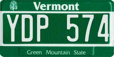 VT license plate YDP574
