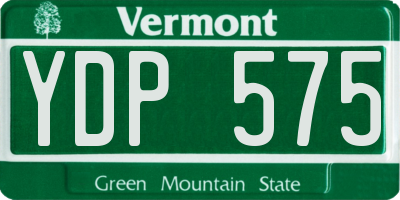 VT license plate YDP575