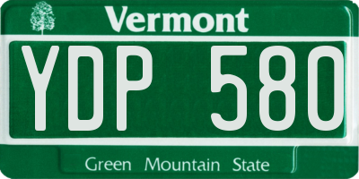 VT license plate YDP580