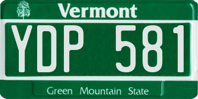 VT license plate YDP581