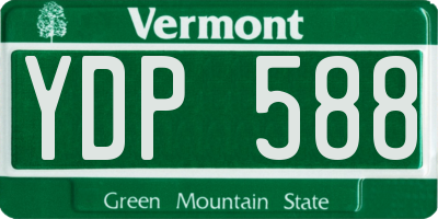 VT license plate YDP588