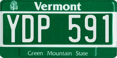 VT license plate YDP591