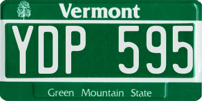 VT license plate YDP595