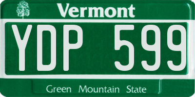 VT license plate YDP599