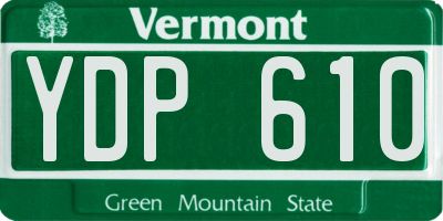 VT license plate YDP610