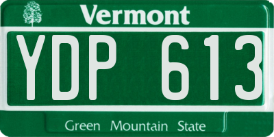 VT license plate YDP613