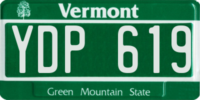 VT license plate YDP619