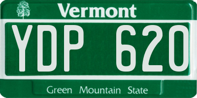 VT license plate YDP620