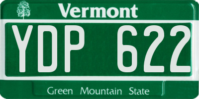 VT license plate YDP622