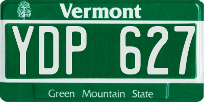 VT license plate YDP627