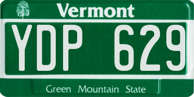 VT license plate YDP629