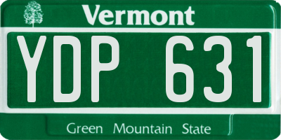 VT license plate YDP631