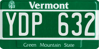 VT license plate YDP632