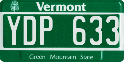 VT license plate YDP633