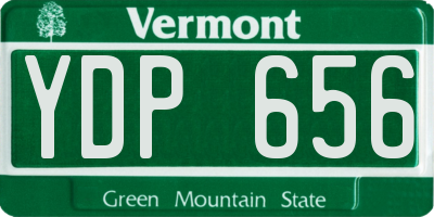 VT license plate YDP656