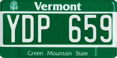 VT license plate YDP659