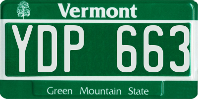 VT license plate YDP663