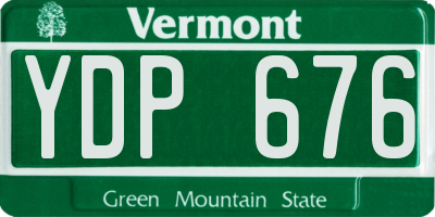 VT license plate YDP676