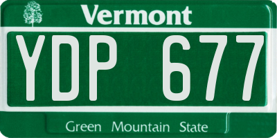 VT license plate YDP677