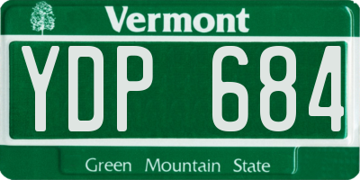 VT license plate YDP684