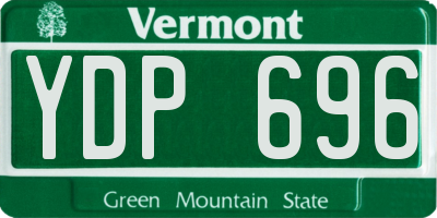 VT license plate YDP696