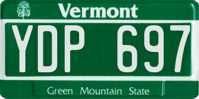 VT license plate YDP697