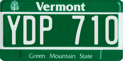VT license plate YDP710