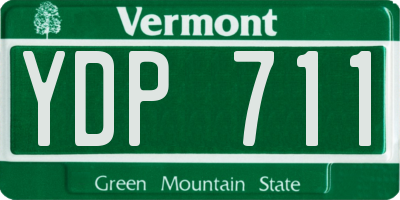 VT license plate YDP711