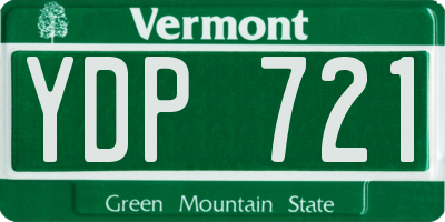VT license plate YDP721