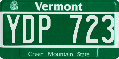 VT license plate YDP723