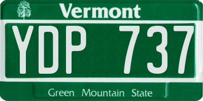 VT license plate YDP737