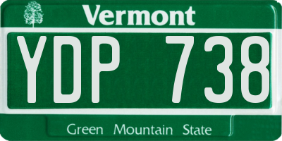 VT license plate YDP738