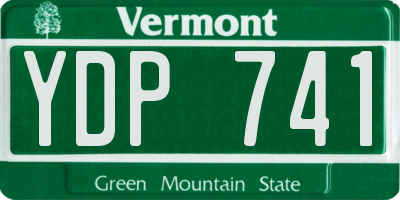 VT license plate YDP741