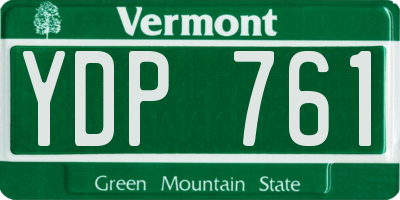 VT license plate YDP761