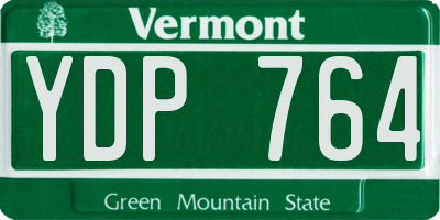 VT license plate YDP764