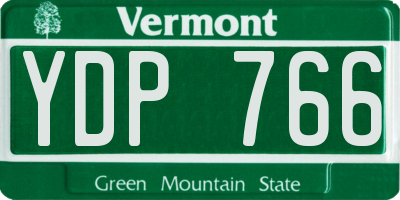 VT license plate YDP766