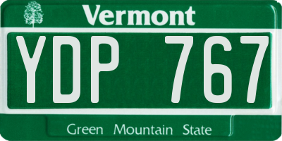 VT license plate YDP767