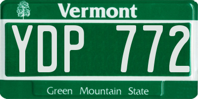 VT license plate YDP772